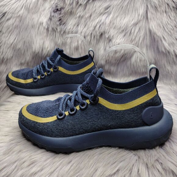 Allbirds TRS Trail Runner SWT Mizzle Womens Size 6.5 Hazy Indigo Blue Khaki - Picture 1 of 8